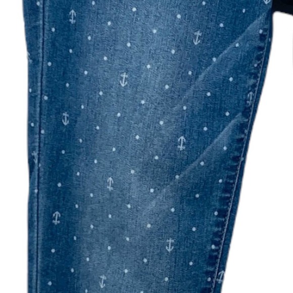 Celebrity Pink Anchor Print Ankle Jeans - Picture 6 of 9